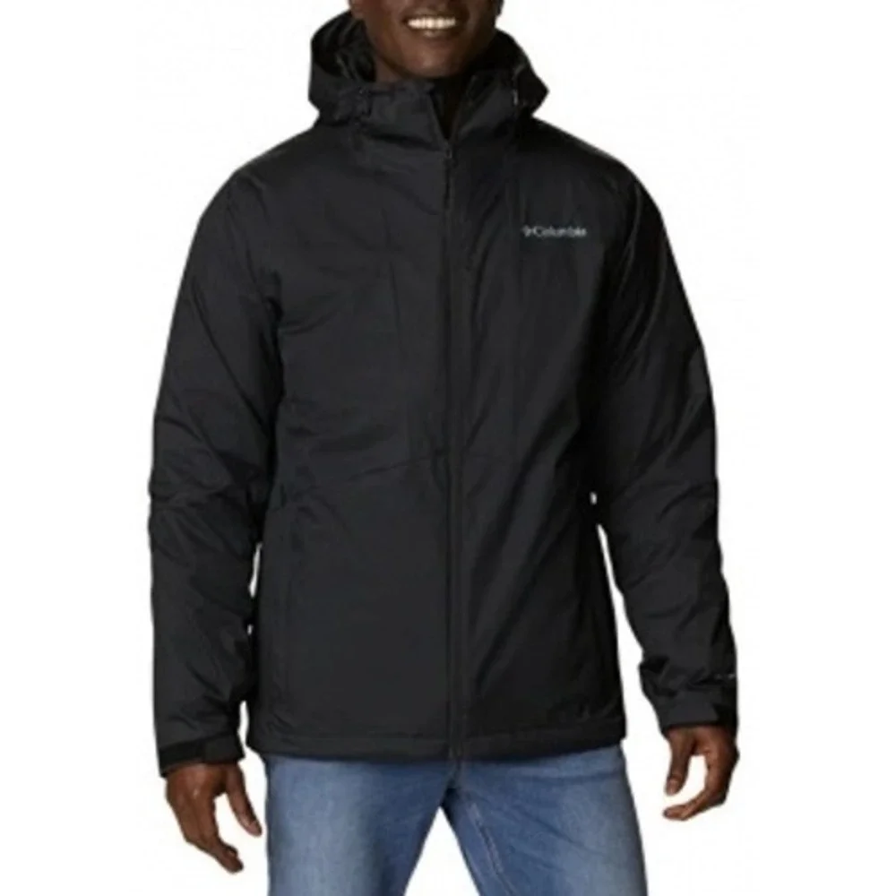 Columbia Jacket Mens XL Wallowa Park Interchange Black Omni-Tech Shell Coat